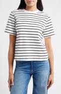 Mavi Jeans Stripe Cotton Crewneck T-Shirt