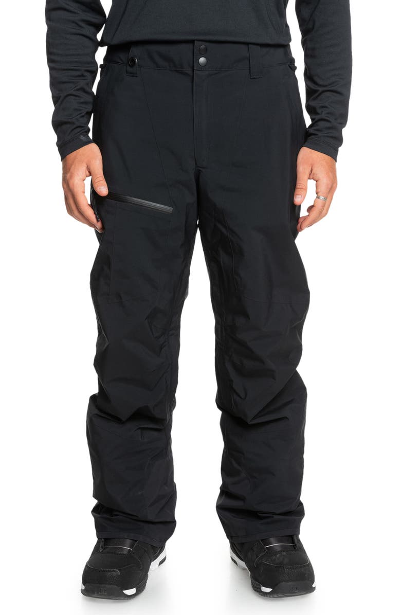 Quiksilver Mission Gore-Tex<sup>®</sup> Waterproof WarmFlight<sup>®</sup> Insulated Recycled Polyester Snow Pants, Main, color, 