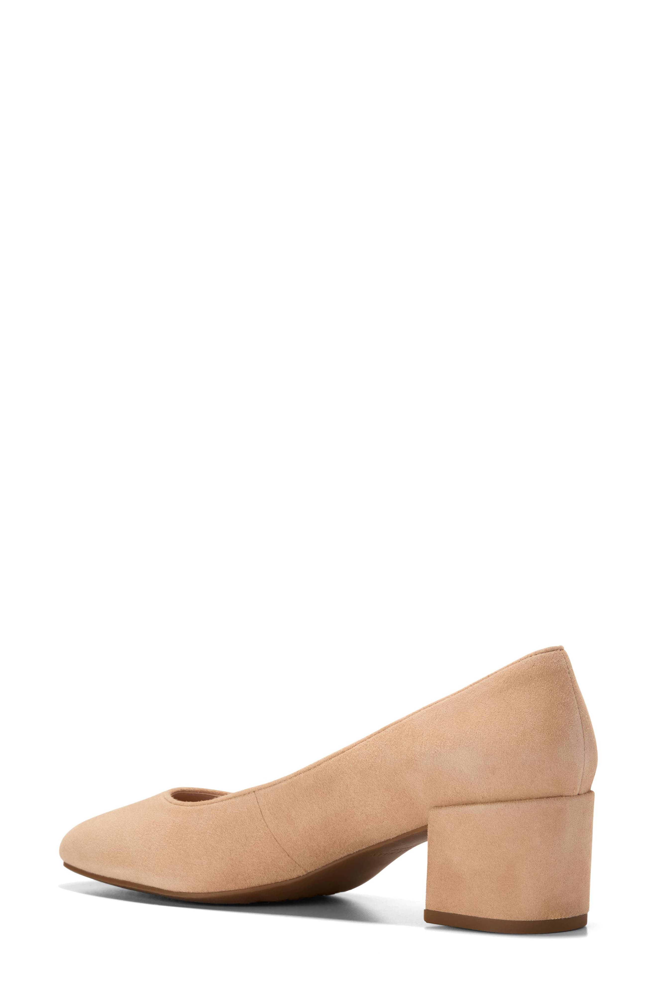 Cole Haan Go-To Shayla Block Heel Pump, Alternate, color, Tuscan Sand Suede