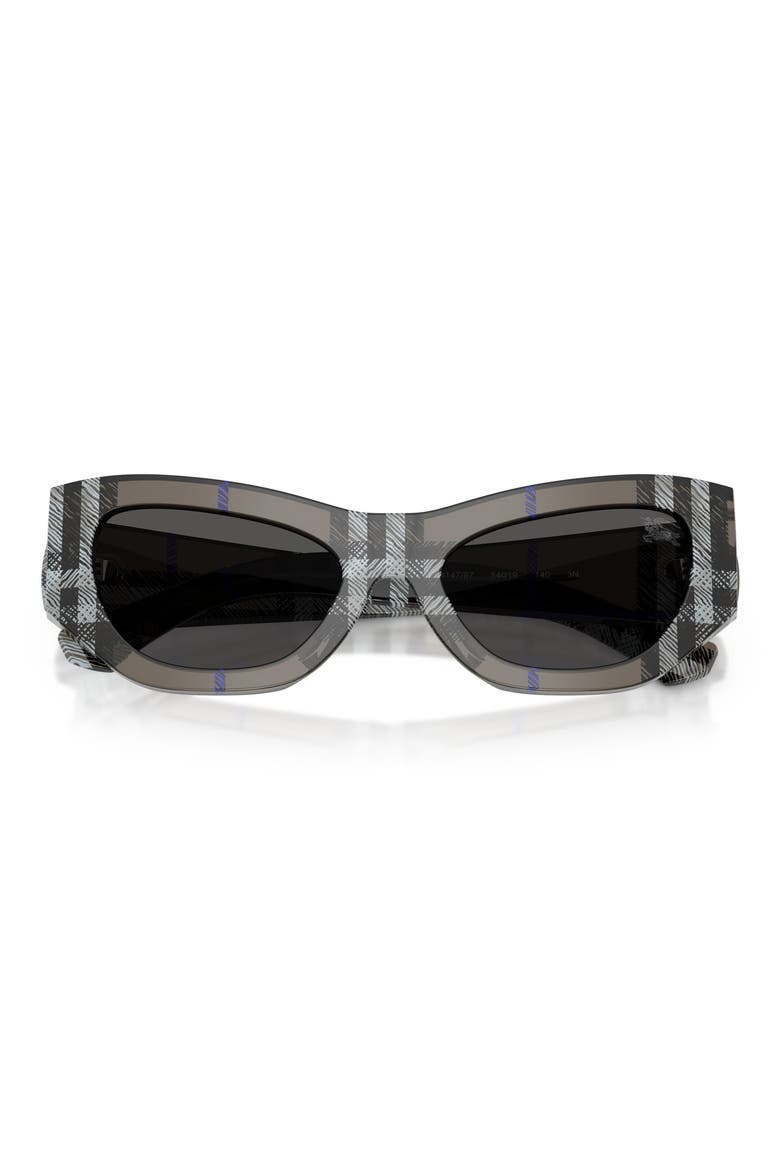54mm Cat Eye Sunglasses, Alternate, color, DARK GREY