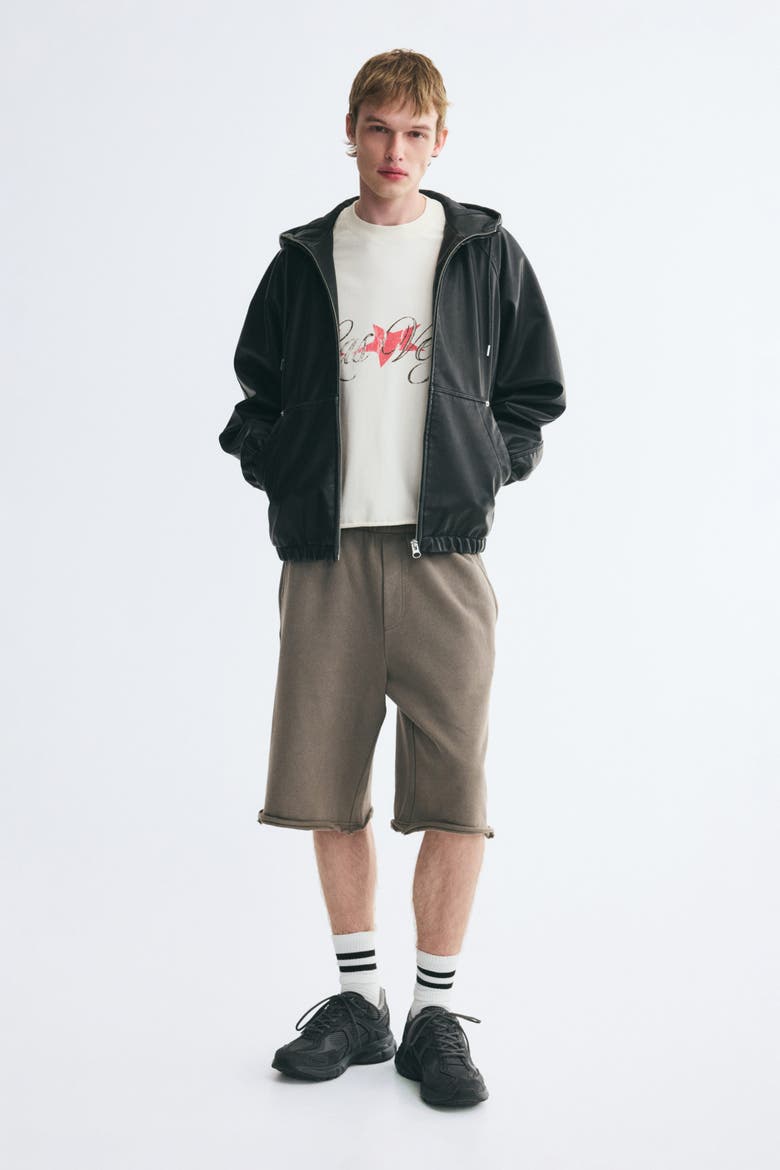 Oversized Printed Cotton T-Shirt, Alternate, color, Cream/Las Vegas