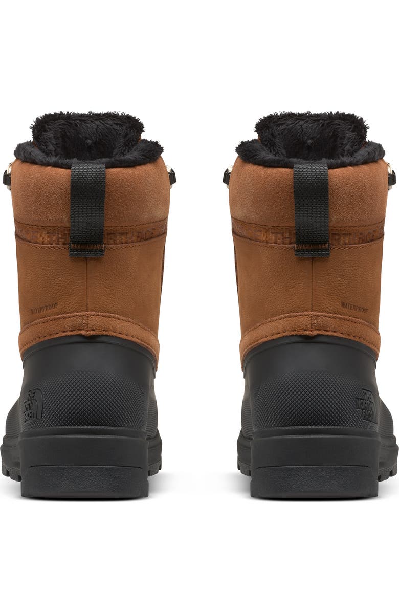 The North Face Shellista V Waterproof Insulated Short Boot, Alternate, color, Burnt Umber/ Tnf Black