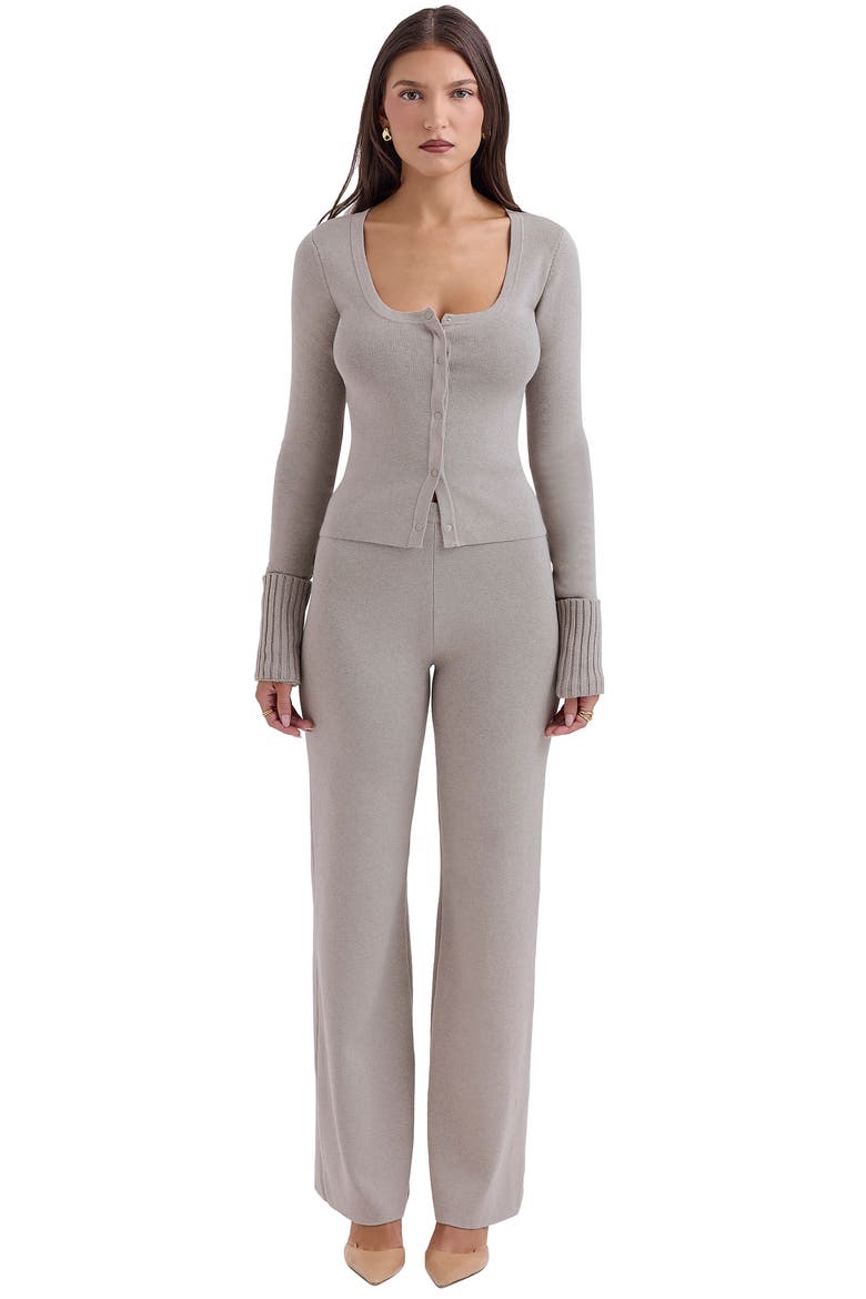 Hunter Cotton & Cashmere Blend Pants, Alternate, color, GREY