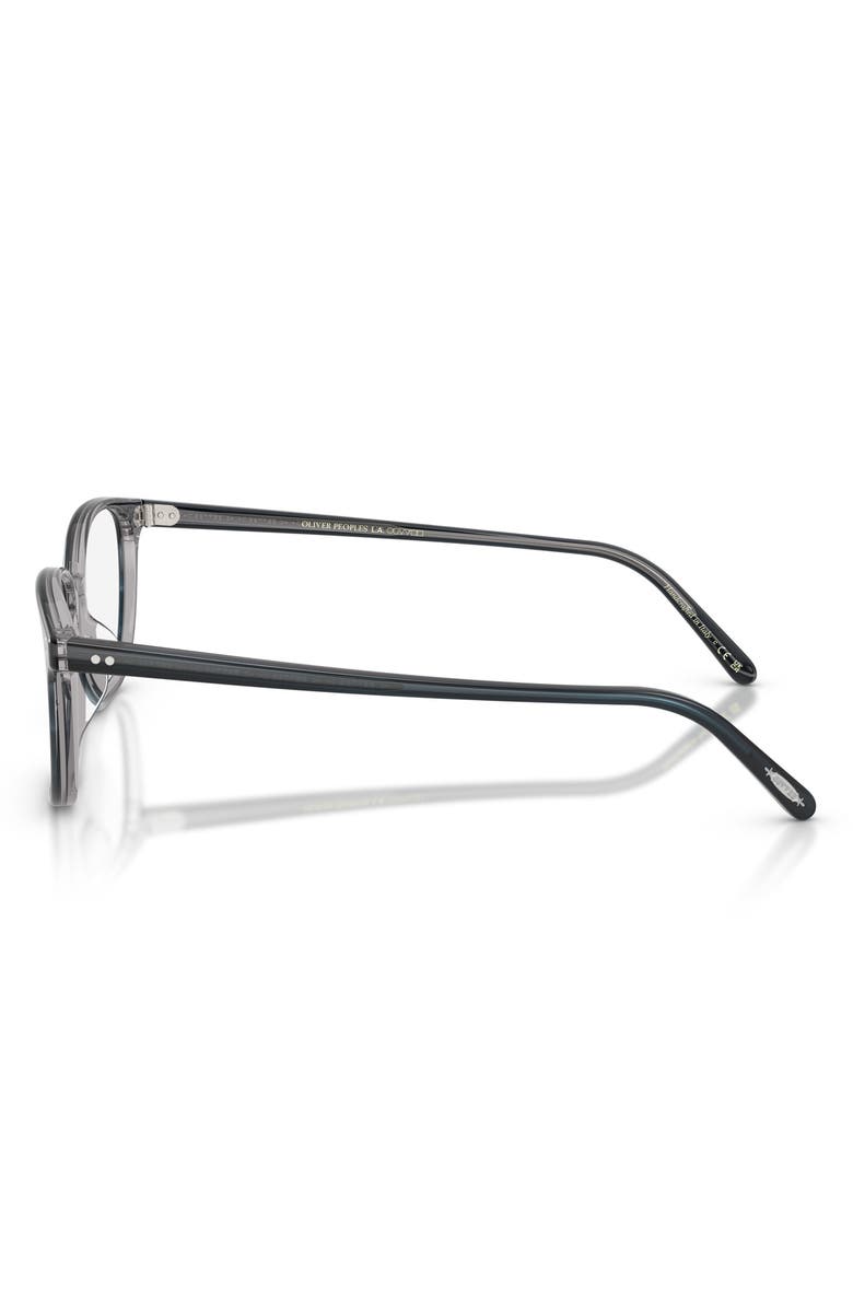 Oliver Peoples 53mm Square Optical Glasses, Alternate, color, Indigo Havana/ Demo Lens