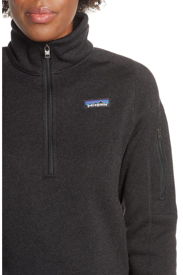 Better Sweater Quarter Zip Performance Jacket, Alternate, color, BLACK