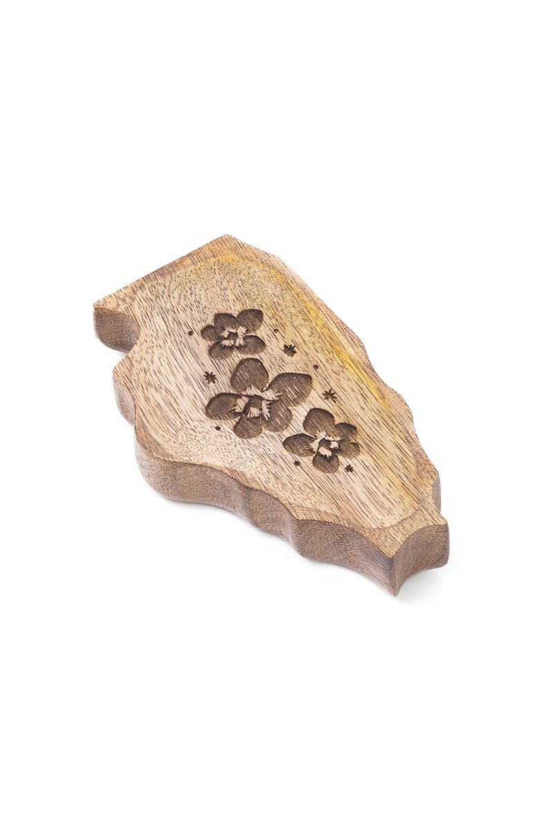 Matr Boomie Illinois State Blue Violet Trinket Dish, Alternate, color, Natural