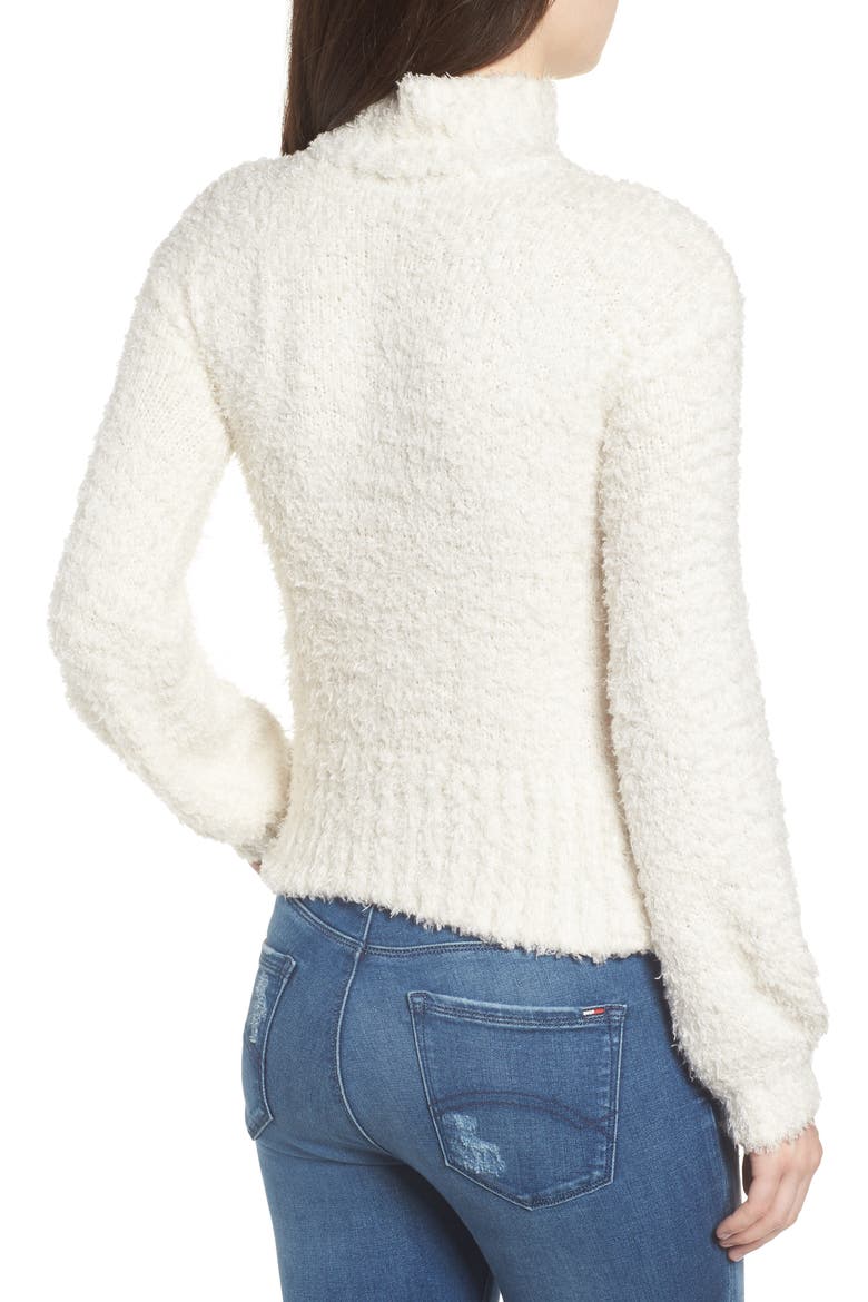 Eyelash Chenille Sweater, Alternate, color, IVORY