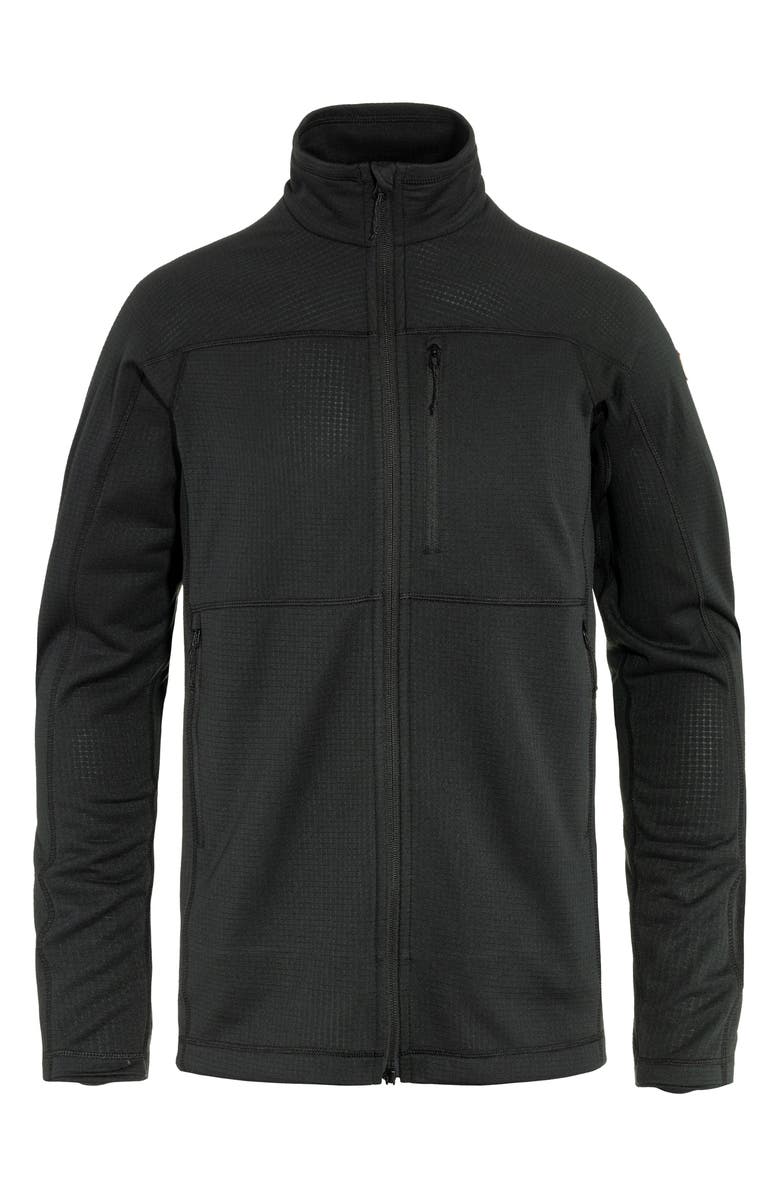 Fjällräven Abisko Lite Fleece Jacket, Main, color, Black