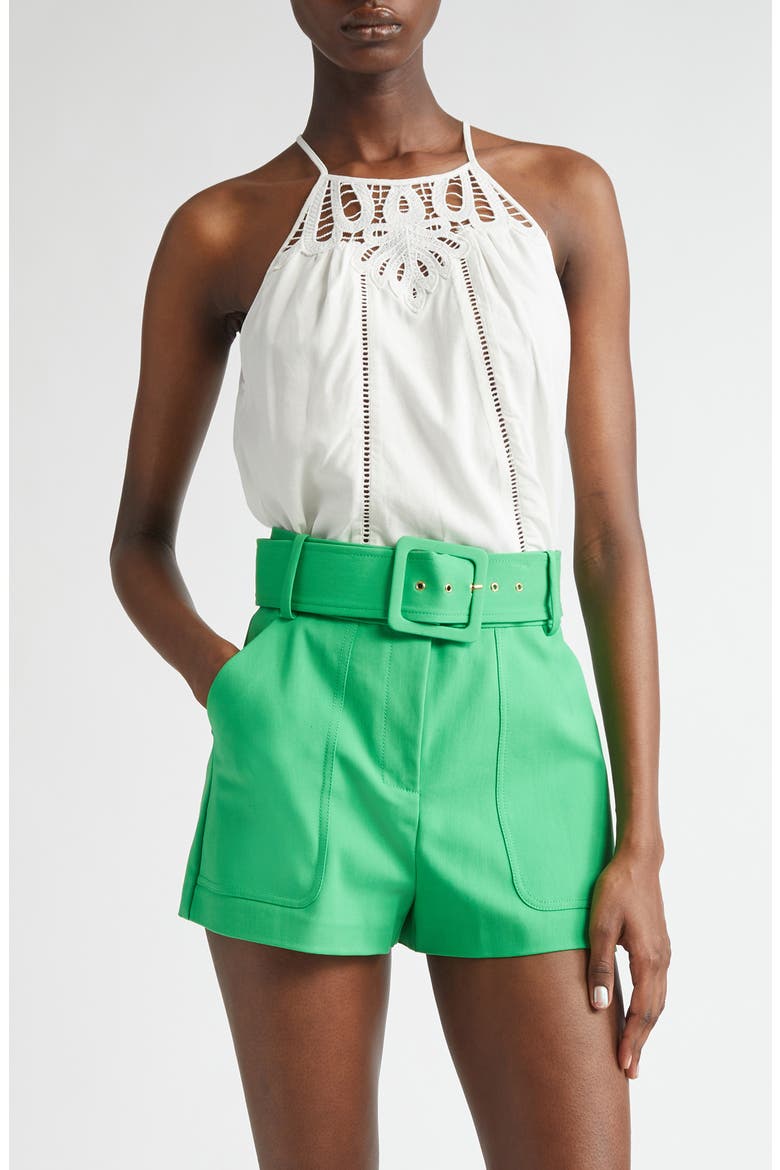 Mila Lace Sleeveless Top, Main, color, IVORY EYELET