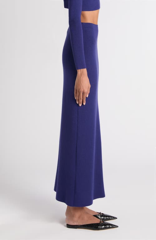 Tom Ford Cashmere Maxi Skirt In Blue