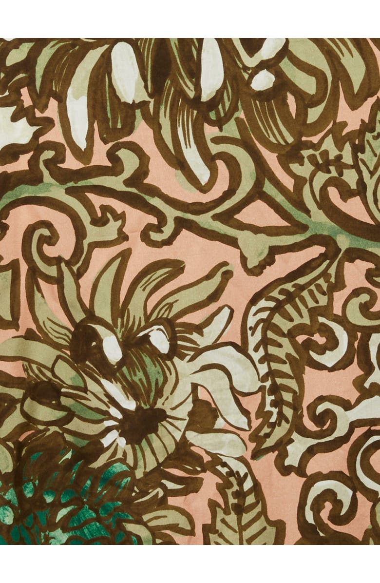 La DoubleJ Peek-A-Boo Party Dress Anemone Pink Olive, Alternate, color, Anemone Pink Olive