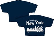 FANATICS Women's Fanatics  Navy New York Yankees Skyline Crop T-Shirt
