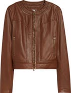 ST. JOHN Soft Leather Jacket