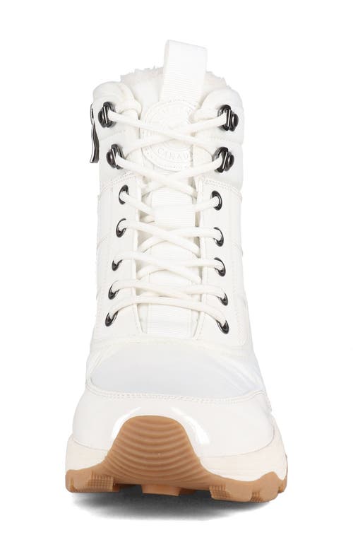Aquatherm By Santana Canada Sokul Faux Fur Lined Lace-up Boot In White