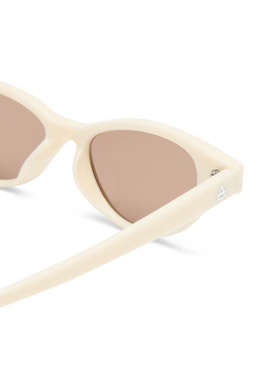 Aire Cybeles 49mm Cat Eye Sunglasses In Ivory/hazel Tint
