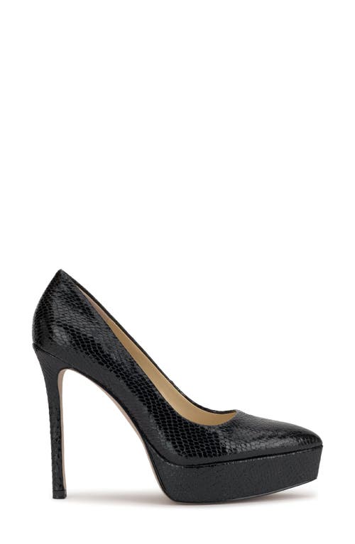 Jessica Simpson Sinelia Pointed Toe Platform Pump In Black