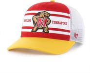 '47 Youth '47 Red/Gold Maryland Terrapins Super Stripe Hitch Adjustable Trucker Hat
