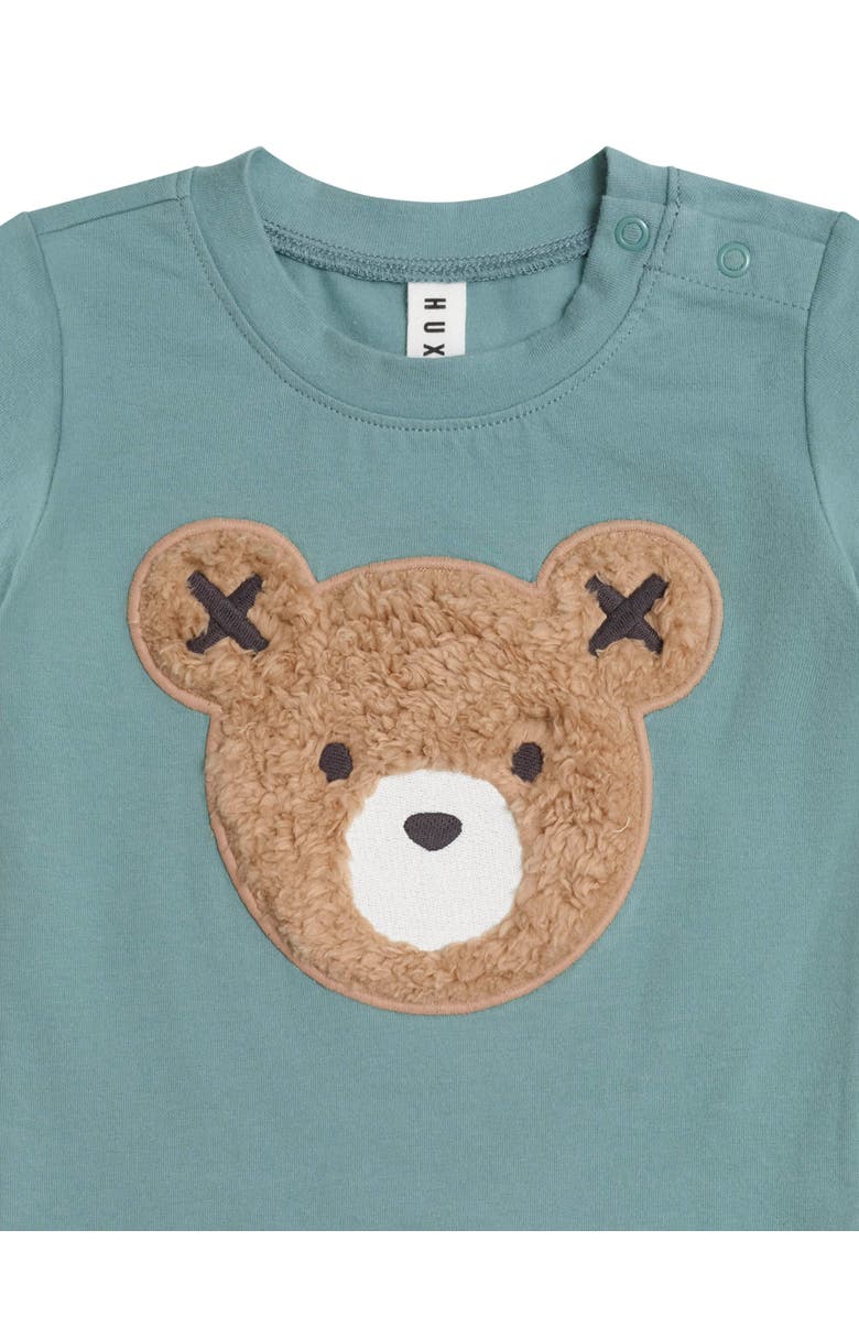 Huxbaby Furry Huxbear Tee, Alternate, color, Granite Green