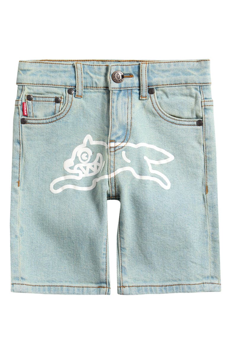 ICECREAM Kids' Running Blue Denim Shorts, Main, color, 