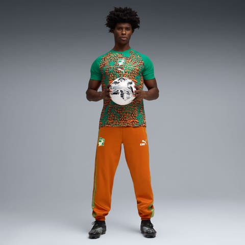 Men's Puma Green Ivory Coast National Team Pre-Match Jersey