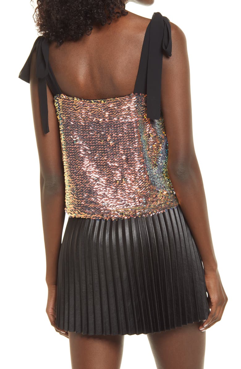 Endless Rose Orora Sequin Top, Alternate, color, 