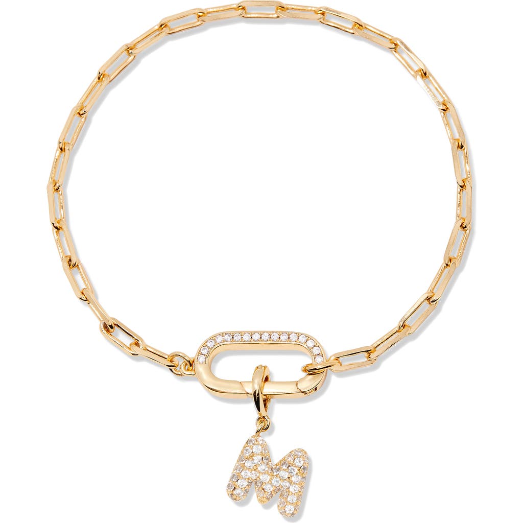 Brook & York Brook And York Petra Initial Charm Bracelet In Gold M