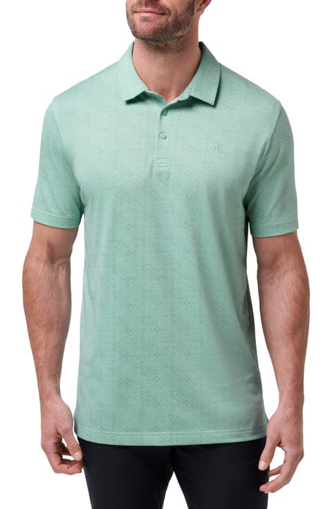 Acropolis Geo Print Cotton Blend Polo