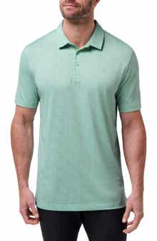 TravisMathew Acropolis Geo Print Cotton Blend Polo