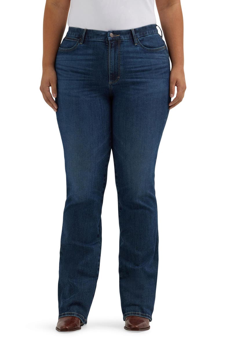 Bespoke High Waist Bootcut Jeans, Alternate, color, LACEY