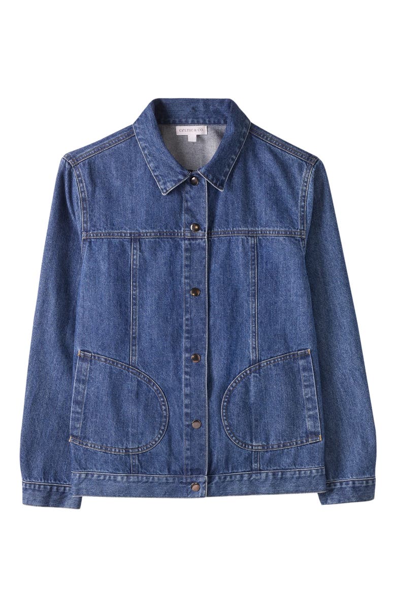 Celtic & Co. Denim Western Jacket, Alternate, color, Indigo Mid Wash