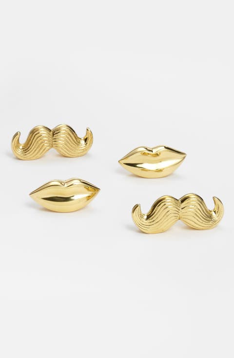 'Mr. & Mrs. Muse' Brass Place Card Holders