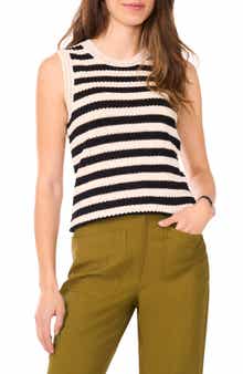 Halogen® Pointelle Sleeveless Sweater