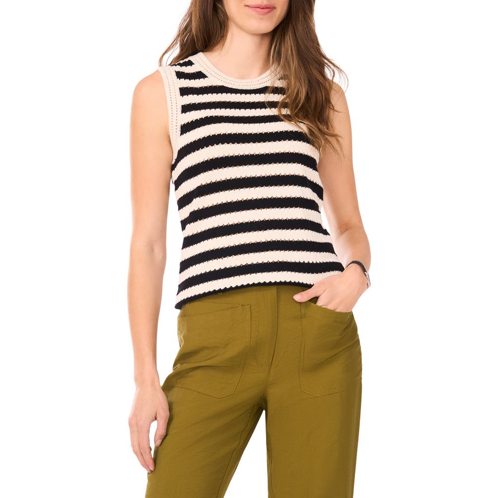 Halogen ® Pointelle Sleeveless Sweater In Brown