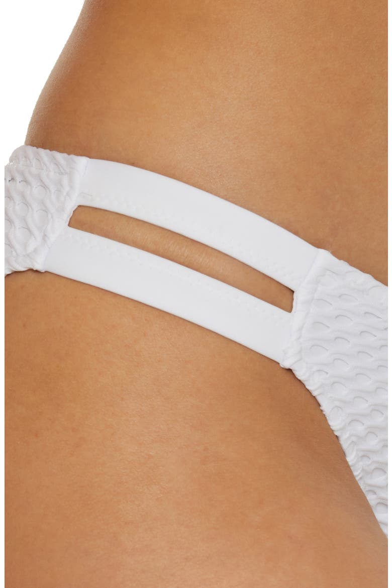 Castaway V-Front Bikini Bottoms, Alternate, color, WHITE