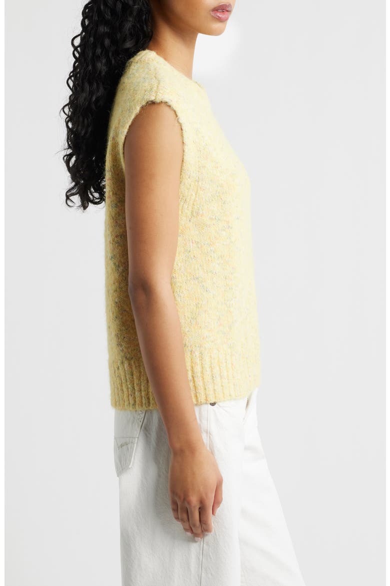 Arizona Nep Sweater Vest, Alternate, color, YELLOW