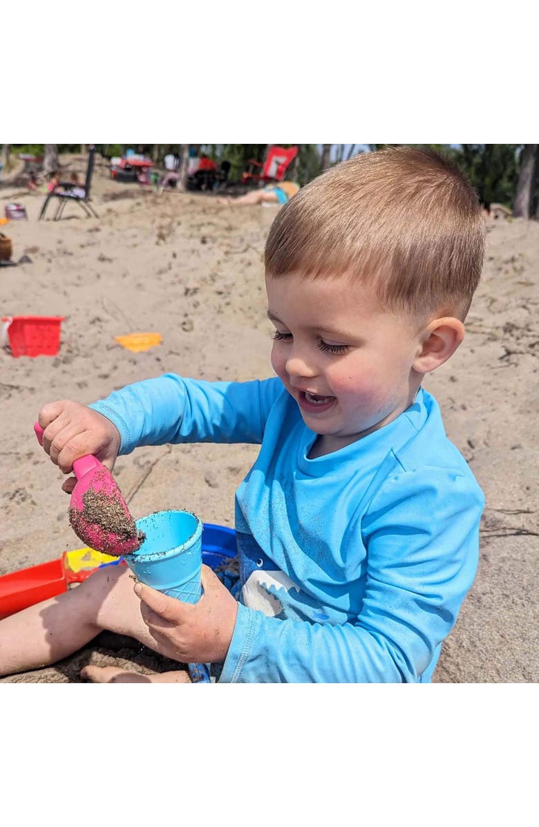 SPIELSTABIL Ice Cream Duo Toddler Beach Ice Cream Toy Sand Toys with 4 Cones & Scooper, Ideal Toddler Outdoor Toys from 18 months+ Made in Germany, Alternate, color, Multi