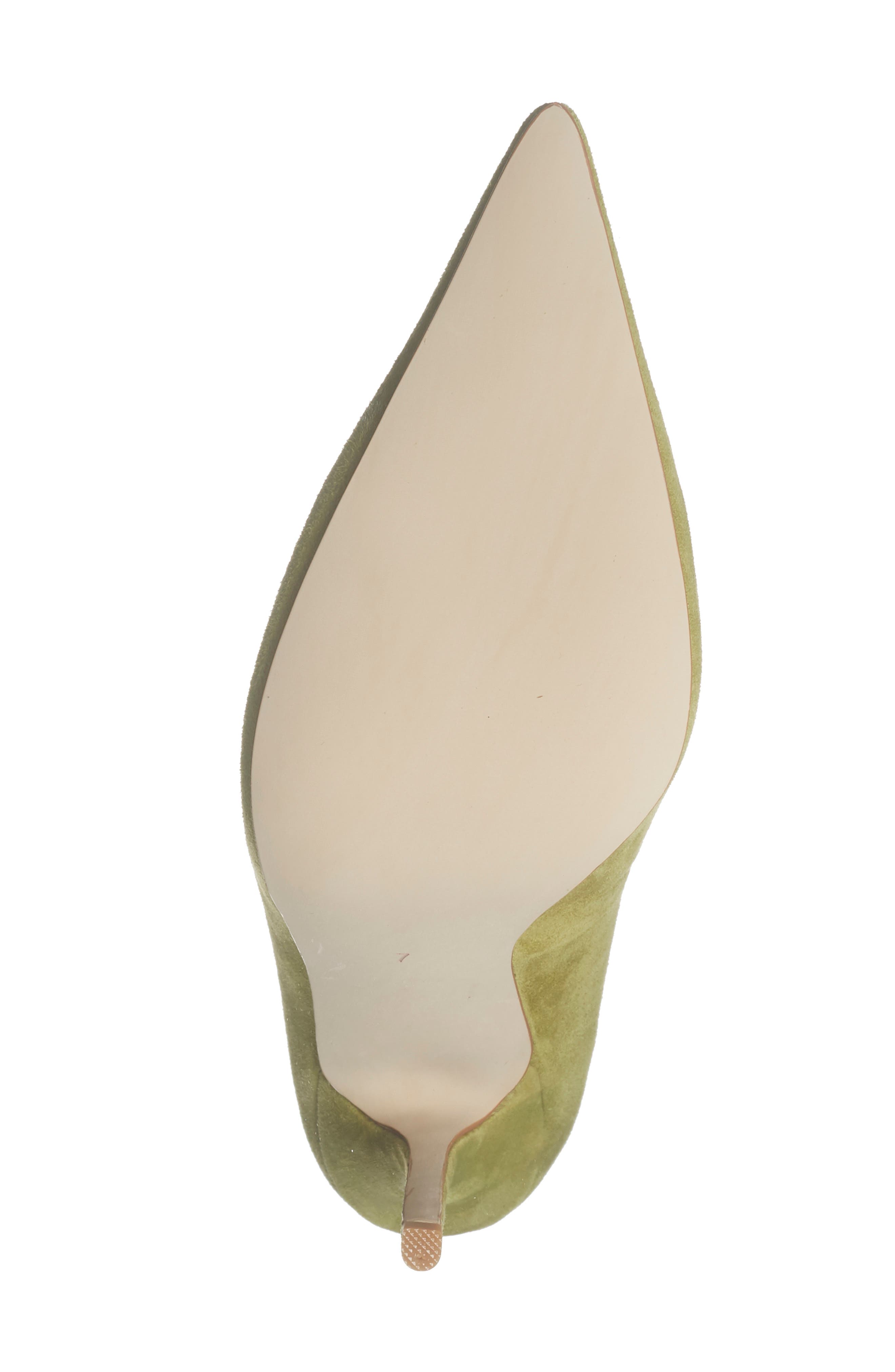 Pointed Toe Pump, Alternate, color, CHARTREUSE SUEDE