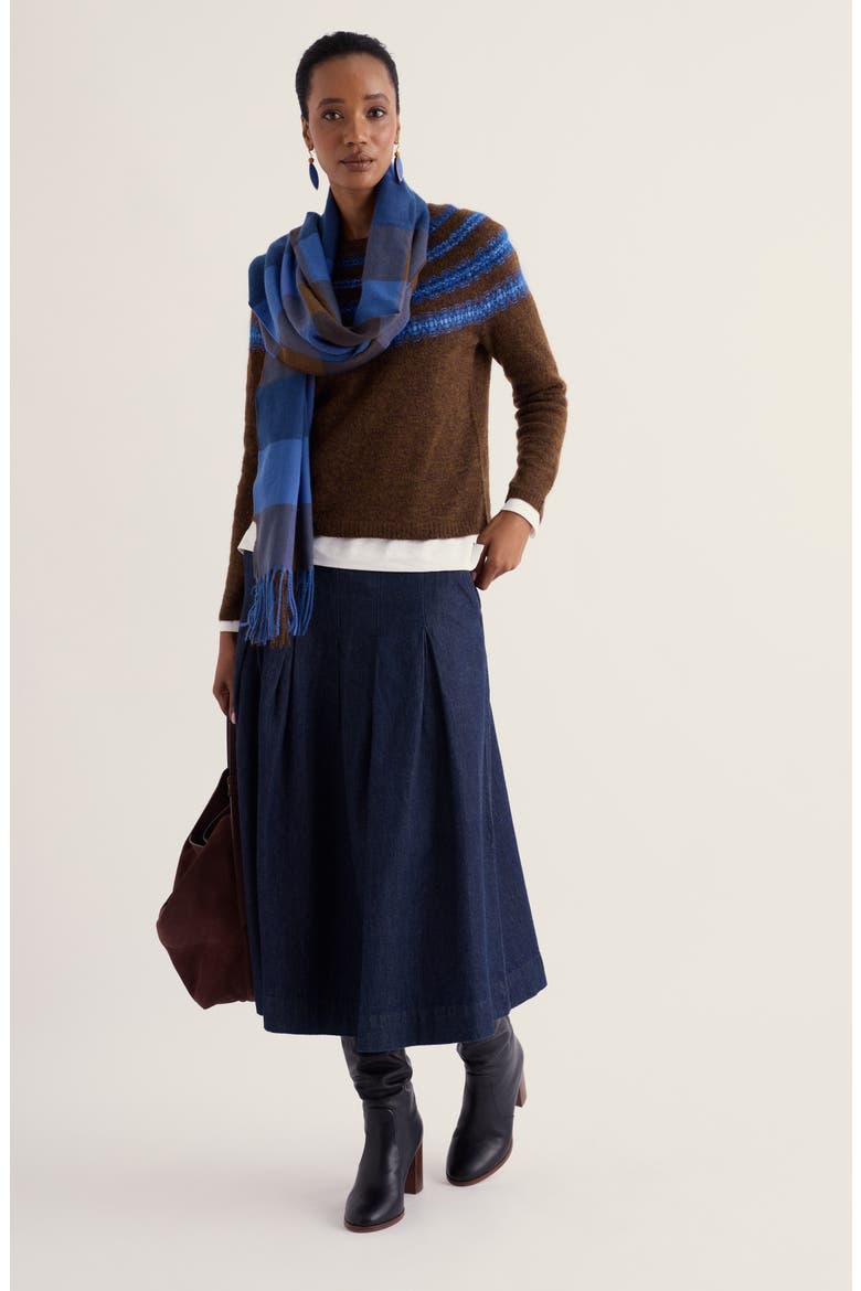 Annik Fair Isle Wool & Mohair Blend Sweater, Alternate, color, ALLIUM LIGHT MARINE