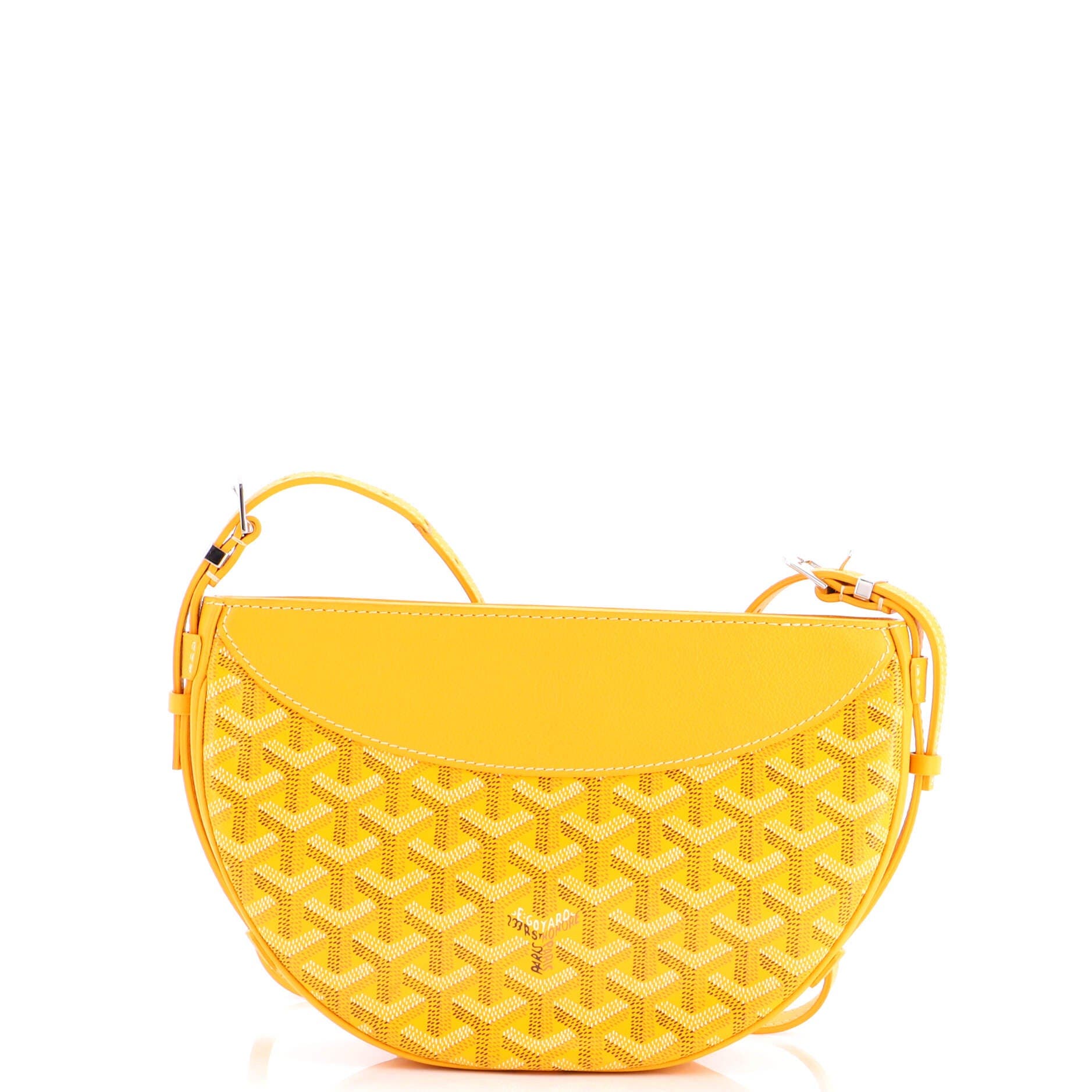 Pre-Owned Goyard Hirondelle Shoulder Bag Coated Canvas and Leather, Alternate, color, Orange