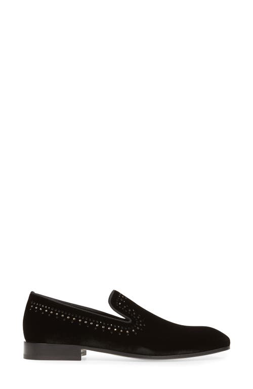 Stuart Weitzman Premiere Party Loafer In Black/black Multi