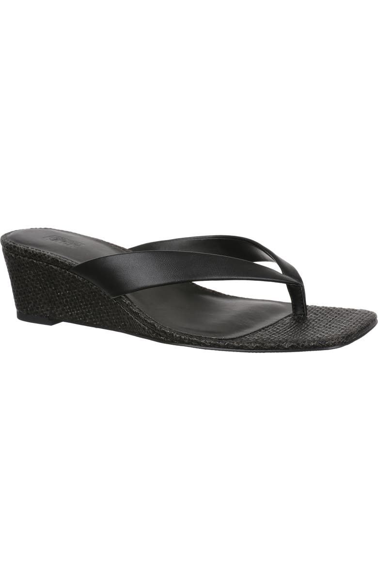 NORDSTROM RACK Shellie Wedge Sandal, Main, color, Black