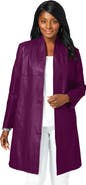 Jessica London Leather Swing Coat