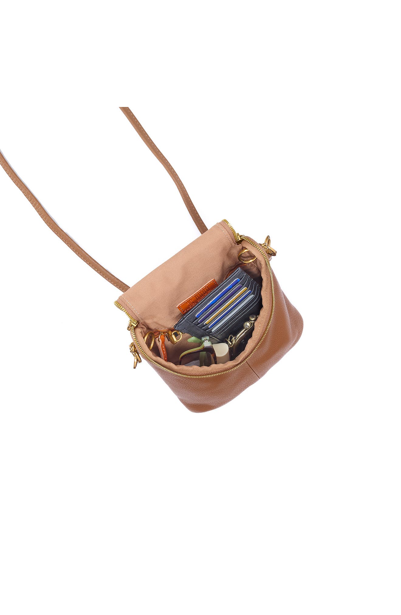 Fern Duo Leather Crossbody Bag, Alternate, color, TIMBER BROWN