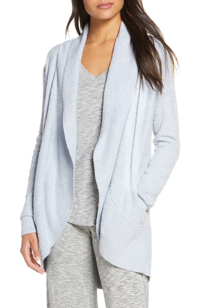 CozyChic Lite® Circle Cardigan, Main, color, HE DENIM BLUE/ WHITE