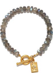 Satya Jewelry Labradorite celestial toggle bracelet