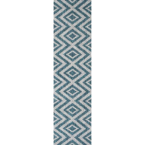 Jonathan Y Sintra Diamond  Indoor/outdoor Area Rug In Blue/gray