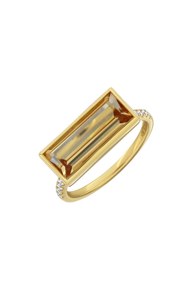Baguette Statement Ring (Nordstrom Exclusive), Main, color, 18K YELLOW GOLD