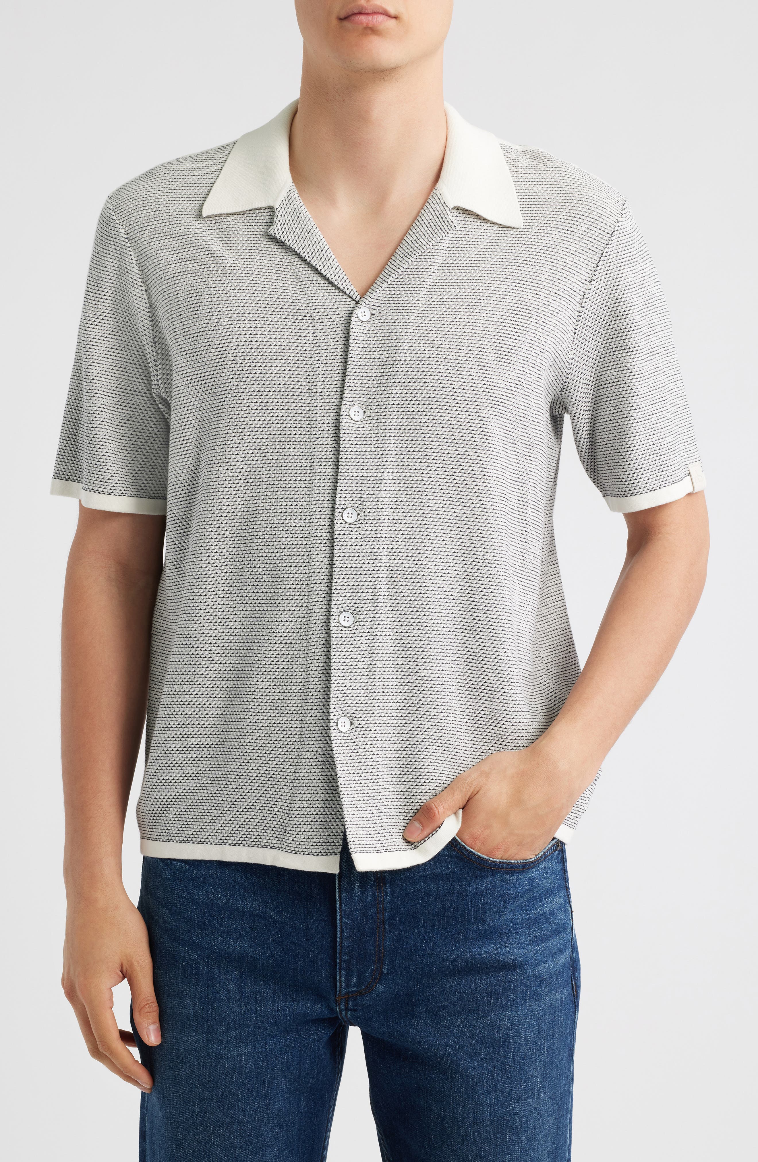 rag & bone Norton Knit Camp Shirt