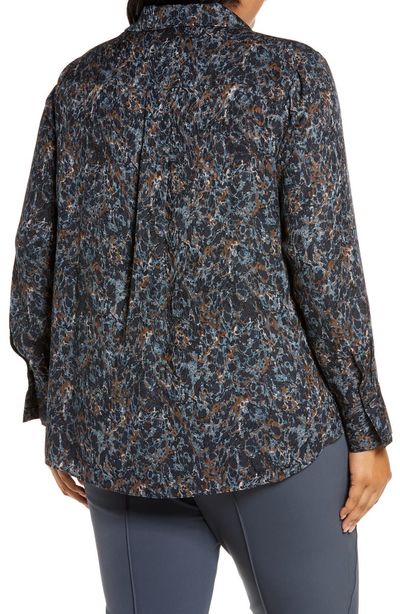 Lafayette 148 New York Scottie Silk Blouse, Alternate, color,