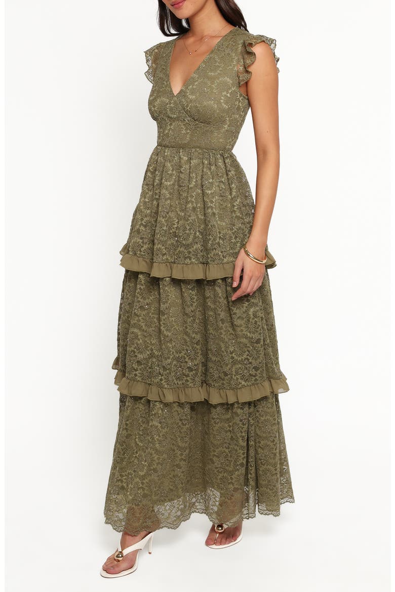 Cataleya Lace Maxi Dress, Alternate, color, OLIVE LACE
